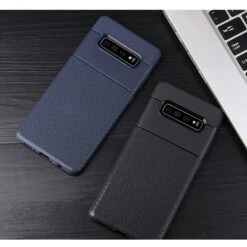 Coque Silicone Samsung Galaxy S10 Triangles Noir -All For Phone Magasin coque galaxy s10 frac2864 9