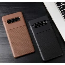 Coque Silicone Samsung Galaxy S10 Triangles Marron -All For Phone Magasin coque galaxy s10 frac2865 2