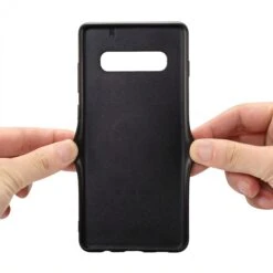 Coque Silicone Samsung Galaxy S10 Avec Rangement Cartes - Style Cuir Vert -All For Phone Magasin coque galaxy s10 frac2885 5