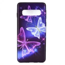 Coque Silicone Fantaisie Samsung Galaxy S10 - Papillons Noir -All For Phone Magasin coque galaxy s10 frac2892 1