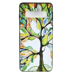 Coque Silicone Fantaisie Samsung Galaxy S10 - Arbre Multicolor Vert -All For Phone Magasin coque galaxy s10 frac2893 1