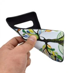 Coque Silicone Fantaisie Samsung Galaxy S10 - Arbre Multicolor Vert -All For Phone Magasin coque galaxy s10 frac2893 4
