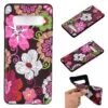 Coque Silicone Fantaisie Samsung Galaxy S10 - Beautiful Flowers Noir -All For Phone Magasin coque galaxy s10 frac2894