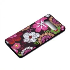 Coque Silicone Fantaisie Samsung Galaxy S10 - Beautiful Flowers Noir -All For Phone Magasin coque galaxy s10 frac2894 2