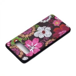 Coque Silicone Fantaisie Samsung Galaxy S10 - Beautiful Flowers Noir -All For Phone Magasin coque galaxy s10 frac2894 3