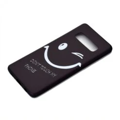 Coque Silicone Fantaisie Samsung Galaxy S10 - Smiling Face Noir -All For Phone Magasin coque galaxy s10 frac2896 2