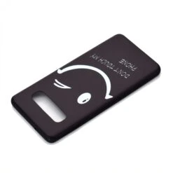 Coque Silicone Fantaisie Samsung Galaxy S10 - Smiling Face Noir -All For Phone Magasin coque galaxy s10 frac2896 3