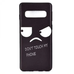 Coque Silicone Fantaisie Samsung Galaxy S10 - Angry Face Noir 9 Coque Silicone Fantaisie Samsung Galaxy S10 - Angry Face Noir -All For Phone Magasin coque galaxy s10 frac2899 1