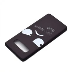 Coque Silicone Fantaisie Samsung Galaxy S10 - Angry Face Noir 11 Coque Silicone Fantaisie Samsung Galaxy S10 - Angry Face Noir -All For Phone Magasin coque galaxy s10 frac2899 3