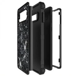 Coque Antichoc Hybride Galaxy S10 - Style Paillettes Noir -All For Phone Magasin coque galaxy s10 frac2915 1