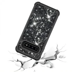 Coque Antichoc Hybride Galaxy S10 - Style Paillettes Noir -All For Phone Magasin coque galaxy s10 frac2915 2