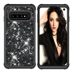Coque Antichoc Hybride Galaxy S10 - Style Paillettes Noir -All For Phone Magasin coque galaxy s10 frac2915 5
