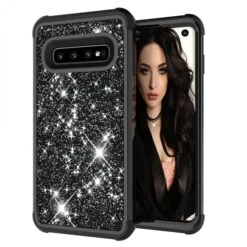 Coque Antichoc Hybride Galaxy S10 - Style Paillettes Noir -All For Phone Magasin coque galaxy s10 frac2915 6