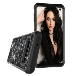 Coque Antichoc Hybride Galaxy S10 - Style Paillettes Noir -All For Phone Magasin coque galaxy s10 frac2915 7