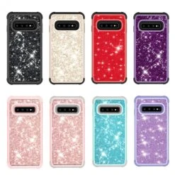 Coque Antichoc Hybride Galaxy S10 - Style Paillettes Noir -All For Phone Magasin coque galaxy s10 frac2915 8
