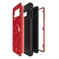 Coque Antichoc Hybride Galaxy S10 - Style Paillettes Rouge -All For Phone Magasin coque galaxy s10 frac2916 1