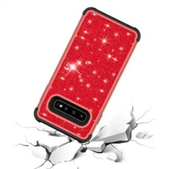 Coque Antichoc Hybride Galaxy S10 - Style Paillettes Rouge -All For Phone Magasin coque galaxy s10 frac2916 2