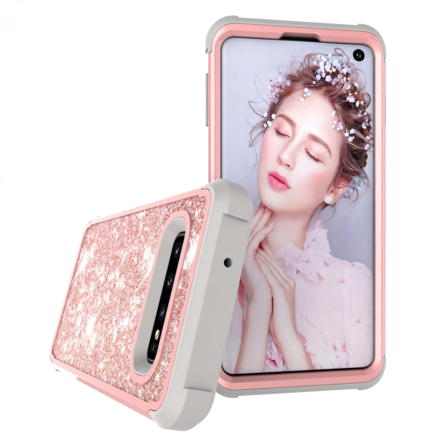 Coque Antichoc Hybride Galaxy S10 - Style Paillettes Multicouleur 10 Coque Antichoc Hybride Galaxy S10 - Style Paillettes Multicouleur – Image 8