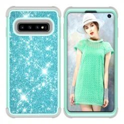 Coque Antichoc Hybride Pour Galaxy S10 - Style Paillettes Bleu Ciel -All For Phone Magasin coque galaxy s10 frac3893 3