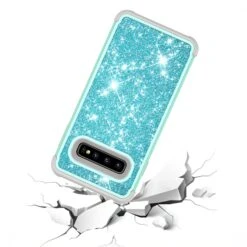 Coque Antichoc Hybride Pour Galaxy S10 - Style Paillettes Bleu Ciel -All For Phone Magasin coque galaxy s10 frac3893 5