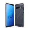 Coque Silicone Galaxy S10 Plus Style Fibre De Carbone Bleu Foncé -All For Phone Magasin coque galaxy s10 plus frac3874