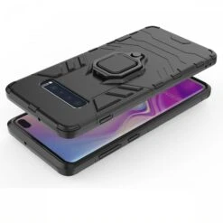 Coque Antichoc Hybride Galaxy S10 Plus Avec Anneau Noir -All For Phone Magasin coque galaxy s10 plus frac3875 2