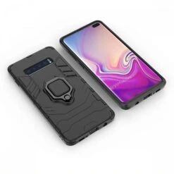 Coque Antichoc Hybride Galaxy S10 Plus Avec Anneau Noir -All For Phone Magasin coque galaxy s10 plus frac3875 6