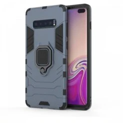 Coque Antichoc Hybride Galaxy S10 Plus Avec Anneau Bleu Foncé -All For Phone Magasin coque galaxy s10 plus frac3876 4