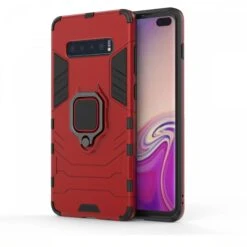 Coque Antichoc Hybride Galaxy S10 Plus Avec Anneau Rouge -All For Phone Magasin coque galaxy s10 plus frac3877 4