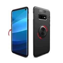 Coque Silicone Galaxy S10 Plus Avec Anneau Noir -All For Phone Magasin coque galaxy s10 plus frac3882 2
