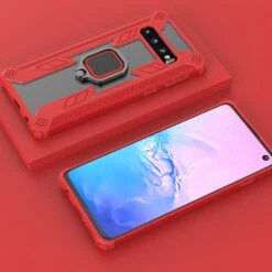 Coque Antichoc Galaxy S10 Plus Warrior Style Rouge -All For Phone Magasin coque galaxy s10 plus frac3908 2