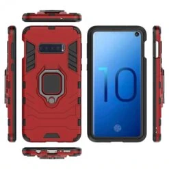 Coque Antichoc Galaxy S10E Avec Anneau Rouge -All For Phone Magasin coque galaxy s10e frac2882 2