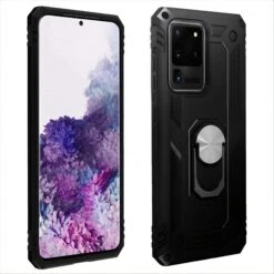 Coque Antichoc Galaxy S20 Ultra Avec Anneau Magnétique XSSIVE Noir -All For Phone Magasin coque galaxy s20 ultra frac3214 5