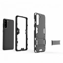 Coque Antichoc Galaxy S21 Hybride Avec Support - Noir -All For Phone Magasin coque galaxy s21 frac3703 2