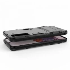 Coque Antichoc Galaxy S21 Hybride Avec Support - Noir -All For Phone Magasin coque galaxy s21 frac3703 3