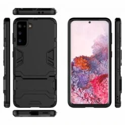 Coque Antichoc Galaxy S21 Hybride Avec Support - Noir -All For Phone Magasin coque galaxy s21 frac3703 6