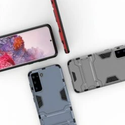 Coque Antichoc Galaxy S21 Hybride Avec Support - Noir -All For Phone Magasin coque galaxy s21 frac3703 7