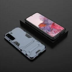 Coque Antichoc Galaxy S21 Hybride Avec Support - Bleu -All For Phone Magasin coque galaxy s21 frac3705 4