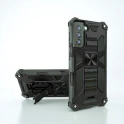 Coque Antichoc Galaxy S21 - Protection Renforcée Avec Support Intégré - Noir
