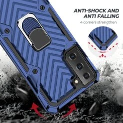 Coque Antichoc Galaxy S21 Metal Hybride Armor Avec Anneau - Bleu Foncé 12 Coque Antichoc Galaxy S21 Metal Hybride Armor Avec Anneau - Bleu Foncé -All For Phone Magasin coque galaxy s21 frac3726 2