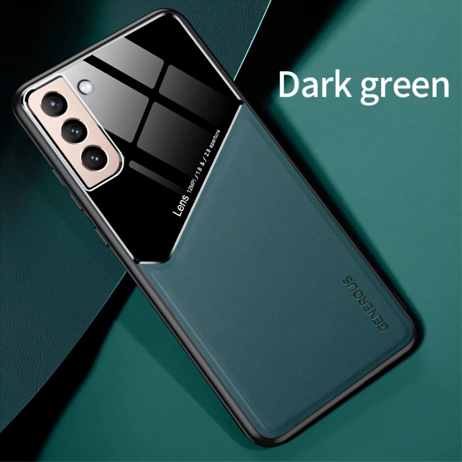 Coque Antichoc Galaxy S21 Design Avec Partie Métallique Incorporée Pour Aimant - Vert 4 Coque Antichoc Galaxy S21 Design Avec Partie Métallique Incorporée Pour Aimant - Vert – Image 2