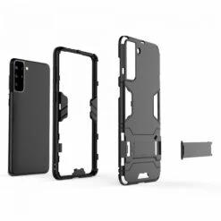 Coque Antichoc Galaxy S21 Plus Hybride Avec Support - Noir -All For Phone Magasin coque galaxy s21 plus frac3700 3
