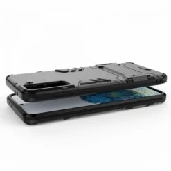 Coque Antichoc Galaxy S21 Plus Hybride Avec Support - Noir -All For Phone Magasin coque galaxy s21 plus frac3700 4