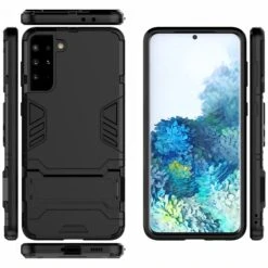 Coque Antichoc Galaxy S21 Plus Hybride Avec Support - Noir -All For Phone Magasin coque galaxy s21 plus frac3700 7
