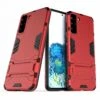 Coque Antichoc Galaxy S21 Plus Hybride Avec Support - Rouge -All For Phone Magasin coque galaxy s21 plus frac3701