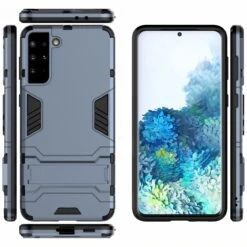 Coque Antichoc Galaxy S21 Plus Hybride Avec Support - Bleu -All For Phone Magasin coque galaxy s21 plus frac3702 2