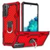 Coque Antichoc Galaxy S21 Plus Metal Hybride Armor Avec Anneau - Rouge -All For Phone Magasin coque galaxy s21 plus frac3730