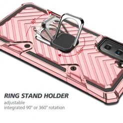 Coque Antichoc Galaxy S21 Plus Metal Hybride Armor Avec Anneau - Rose -All For Phone Magasin coque galaxy s21 plus frac3731 6