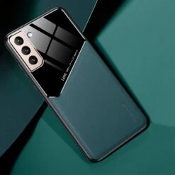 Coque Antichoc Galaxy S21 Plus Design Avec Partie Métallique Incorporée Pour Aimant - Vert -All For Phone Magasin coque galaxy s21 plus frac3745 3