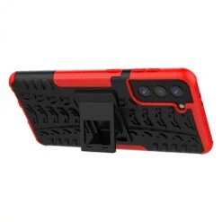 Coque Antichoc Galaxy S21 Plus Avec Support Intégré - Rouge -All For Phone Magasin coque galaxy s21 plus frac3761 5